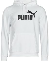 PUMA - Ess Big Logo Hoodie Fl Sweatshirt - Lyst
