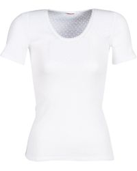 DAMART Fancy Knit Grade 4 Women's Bodysuits In White