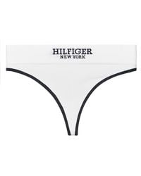 Tommy Hilfiger - Tanga Briefs Th Monotype Rib - Lyst