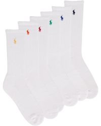 Polo Ralph Lauren - Socks Prf Ctn Crw-crew Sock-6 Pack - Lyst