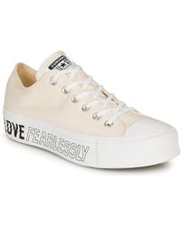 Converse - All Star Lift Ox Neutral Trainers - Lyst
