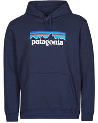 Patagonia M's P-6 Logo Uprisal Hoody Sweatshirt - Blue