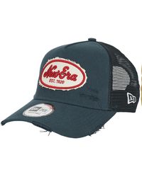 KTZ - Cap Oval Canvas Distress Trucker New Era - Lyst