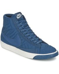 Lyst - Nike Blazer Mid 20 Women's Shoes (high-top Trainers) In Pink ... Nike - Blazer Mid Premium Se W Shoes (high-top Trainers) - Lyst