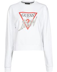 Guess - Icon Fleece Sweatshirt - Lyst