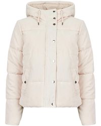 Jdy - Duffel Coats Vita Cord Short Hood Puffer - Lyst