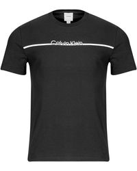 Calvin Klein - T Shirt Split Line Logo T-shirt - Lyst