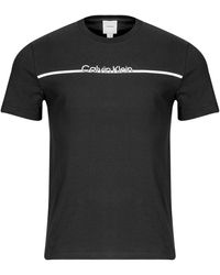 Calvin Klein - T Shirt Split Line Logo T-shirt - Lyst