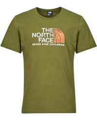 The North Face - T Shirt S/s Rust 2 - Lyst