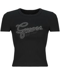 Guess - T Shirt Ss Cn Studs - Lyst