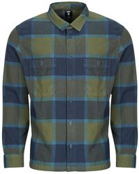 Vans - Over Shirts M Larkspur Plaid Flannel - Lyst