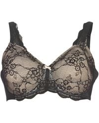 Triumph - Contouring Sensation Women's Minimiser Bras In Black - Lyst