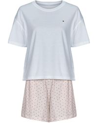 Tommy Hilfiger - Sleepsuits Ss Prt Pj Short Set (ext. Size) - Lyst