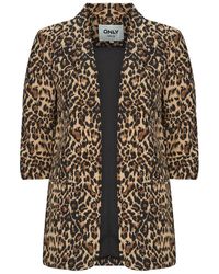 ONLY - Jacket Onlelly 3/4 Life Blazer Aop - Lyst