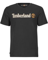 Timberland - T Shirt Linear Logo Short Sleeve Tee - Lyst