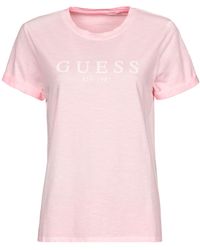 Guess - Es Ss 1981 Roll Cuff Tee T Shirt - Lyst