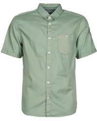 Tom Tailor Ray Overdyed Short Sleeved Shirt - Green