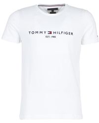 Tommy Hilfiger - Logo White T-shirt - Lyst