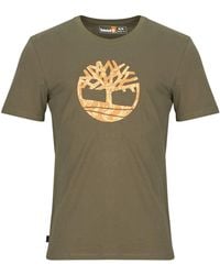Timberland - T Shirt Kennebec River Camo Tree Logo - Lyst