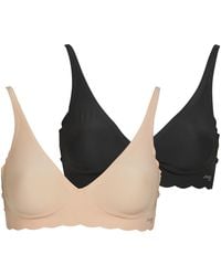Sloggi - Triangle Bras And Bralettes Zero Microfibre 2.0 Soft Bra Pack De 2 - Lyst