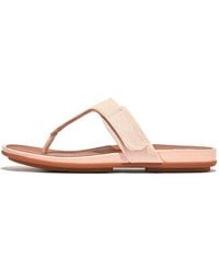 Fitflop - Flip Flops / Sandals (shoes) Gracie Adjustable Canvas Toe-post Sandals - Lyst