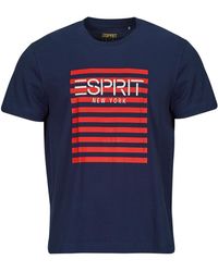 Esprit - T Shirt Ocs Logo Stripe - Lyst