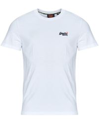 Superdry - T Shirt Essential Contrast Emb Tee - Lyst