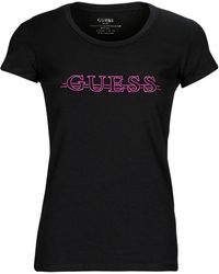 Guess - T Shirt Ss Rn Davina Tee - Lyst