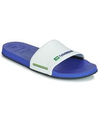 Havaianas - Blue 'brasil' Sliders - Lyst
