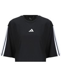 adidas - T Shirt Essentials 3-stripes Cotton Loose T-shirt - Lyst