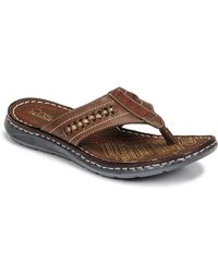 Casual Attitude Opom Flip Flops / Sandals (shoes) - Brown