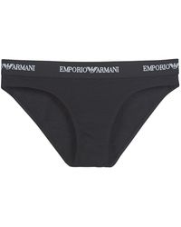 Emporio Armani - Cc317-163334-07320 Women's Knickers/panties In Black - Lyst