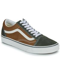 Vans - Shoes (trainers) Old Skool Canvas/suede Pop Brown/multi - Lyst