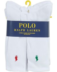 Polo Ralph Lauren - Asx110 6 Pack Cotton Stockings - Lyst