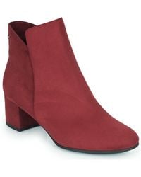 Tamaris Marly Low Ankle Boots in Bordeaux (Red) - Save 26% | Lyst UK