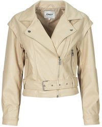 ONLY - Leather Jacket Onlraven - Lyst