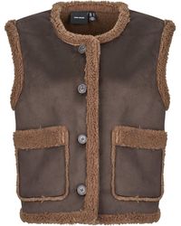 Vero Moda - Cardigans Vmlina Short Teddy - Lyst