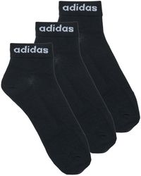 adidas - Socks Think Linear Ankle Socks 3 Pairs - Lyst