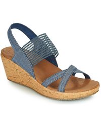 Skechers Beverlee High Tea Sandals - Blue