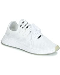 adidas white net trainers