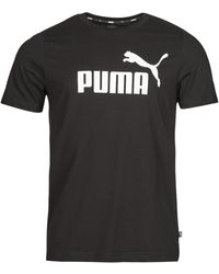 PUMA - T Shirt Ess Logo Tee - Lyst
