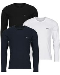 BOSS - Long Sleeve T-shirt Lsshirtrn 3p Classic - Lyst