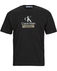 Calvin Klein - T Shirt Stacked Archival Tee - Lyst