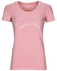 Guess - T Shirt Ss Rn Adelina Tee - Lyst