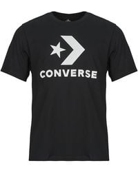 Converse - T Shirt Standard Fit Center Front Large Logo Star Chevron Tee - Lyst