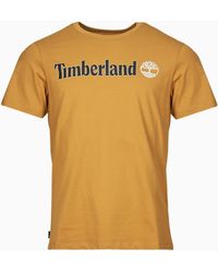 Timberland - T Shirt Linear Logo Short Sleeve Tee - Lyst
