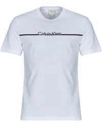 Calvin Klein - T Shirt Split Line Logo T-shirt - Lyst