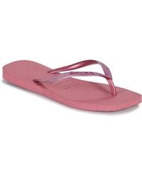 Havaianas - Flip Flops / Sandals (shoes) Slim Square Glitter - Lyst