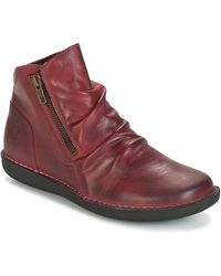 Casual Attitude Hermina Mid Boots - Red