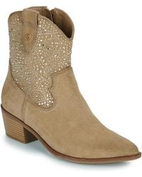 Xti - Mid Boots 144309-beige - Lyst